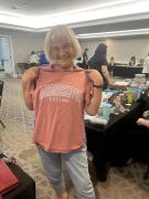 Angelika Showing Off Her New Shirt From AC&C 